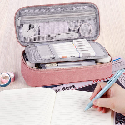 Pencil Case Pencil Cases Pencil Case 5 Compartment, Large Capacity Pencil Case Large Pencil Case Bag Holder Stationery Zippered Desk Organizer