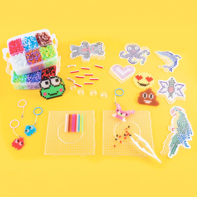 Iron on beads set - 10000 assorted iron on beads 23 colors glitter