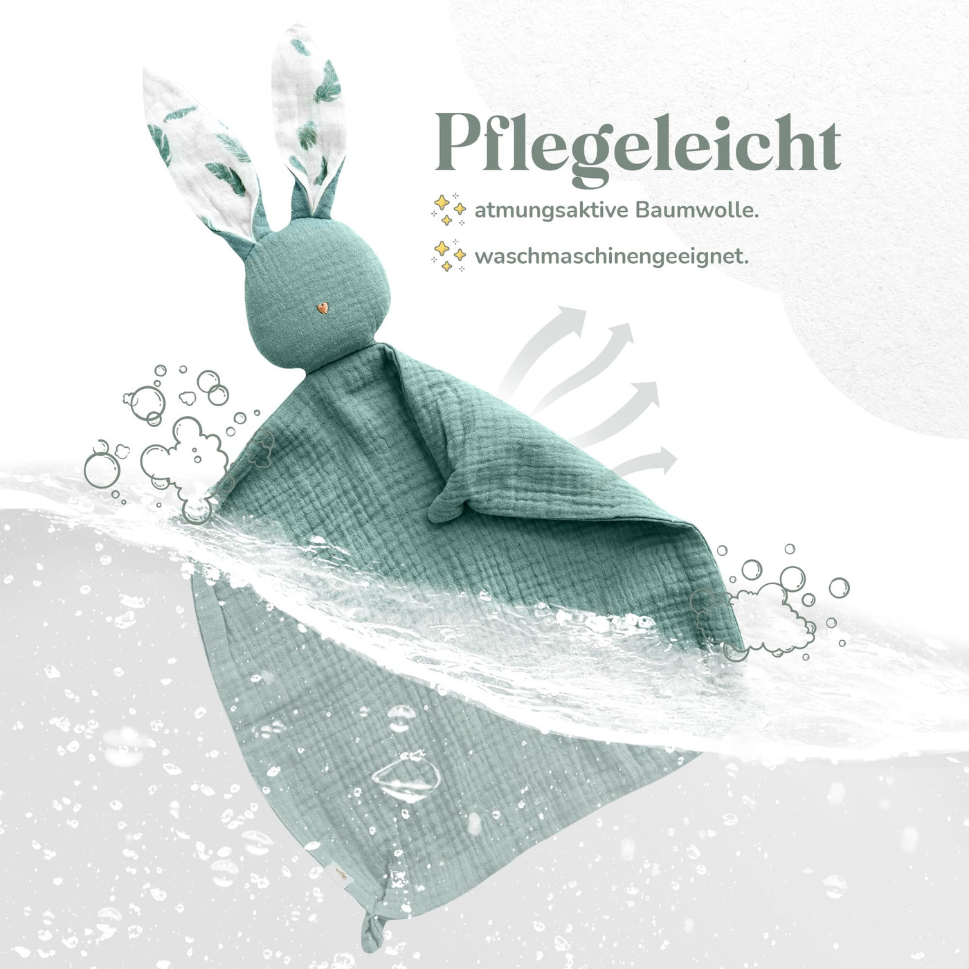 Doudou lapin pour bébé - Doudou en mousseline de soie comme cadeau de naissance /doudou bébé/ doudou bébé