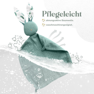 Doudou lapin pour bébé - Doudou en mousseline de soie comme cadeau de naissance /doudou bébé/ doudou bébé