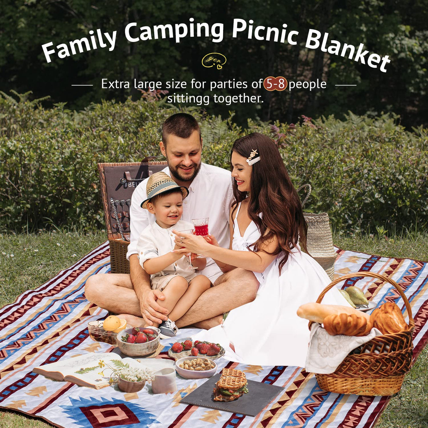 Couverture de pique-nique Couverture de voyage Couverture de camping Couverture de voyage