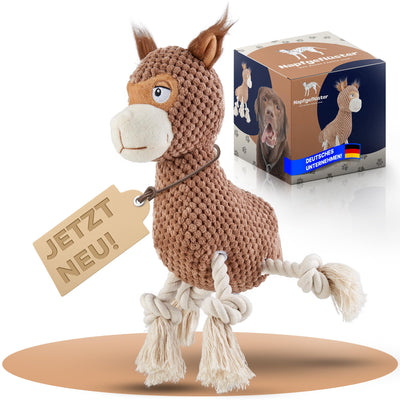 Jouet pour Chien en Peluche lpaca Bruno, Jouet Mignon pour Chien Grinçant avec du papier froissé, Jouet à Mâcher pour Chien Rosée pour Petits, moyens et Grands Chiens