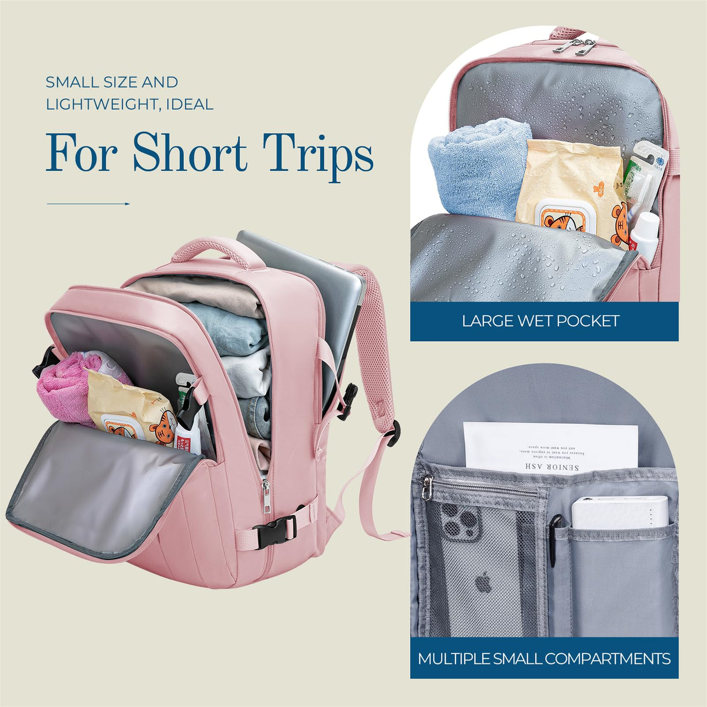 Bagages à main Sac à dos Sac à dos de voyage Bagages de cabine