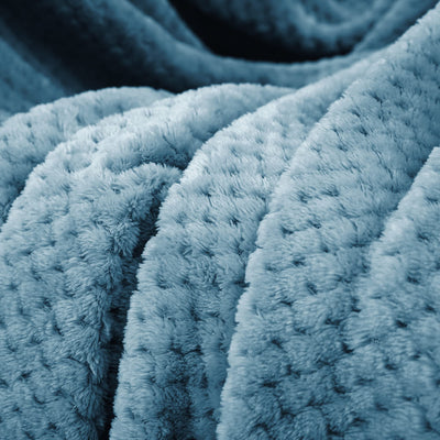 Couverture douillette Couverture en polaire super douce et chaude pour le canapé et le lit avec motif gaufré, couverture douillette et confortable