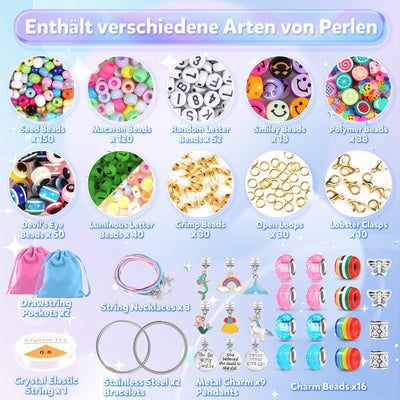 Filles d'inscription à l'école, Perles de bricolage pour Bracelets, Perles pour Enfiler de l'Artisanat, Fabriquez-vous, Licorne