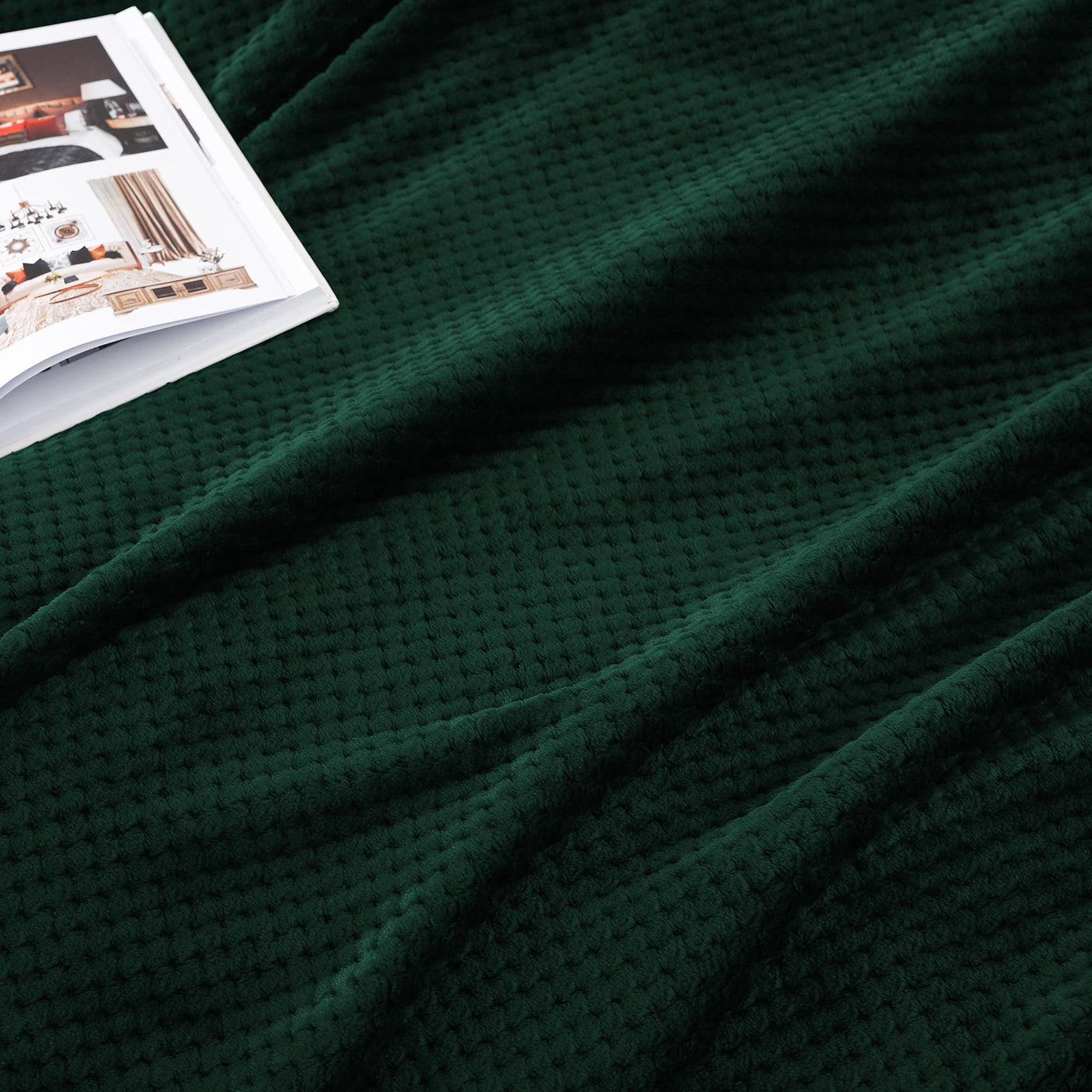 Couverture douillette Couverture en polaire super douce et chaude pour le canapé et le lit avec motif gaufré, couverture douillette et confortable