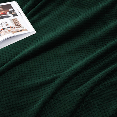 Couverture douillette Couverture en polaire super douce et chaude pour le canapé et le lit avec motif gaufré, couverture douillette et confortable