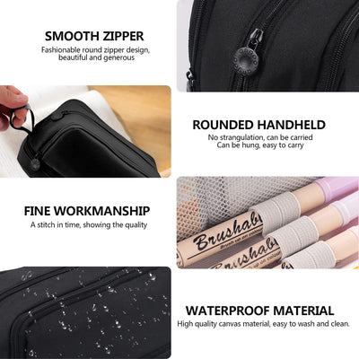 Pencil Case,4 Compartment Pencil Cases,Pencil Case Teenager,Large Capacity Pencil Case