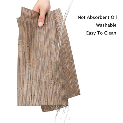 Set de 6 sets de table lavables, sets de table tissés antidérapants résistants à la chaleur