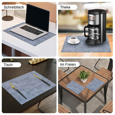 Set de 4 sets de table lavables, sets de table imperméables, beaux sets de table