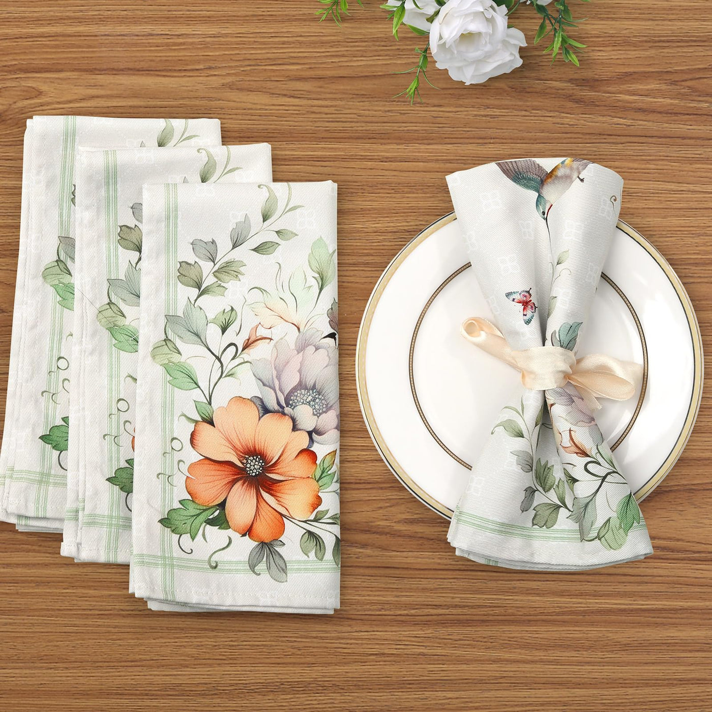 Serviettes lot de 6, serviettes en tissu