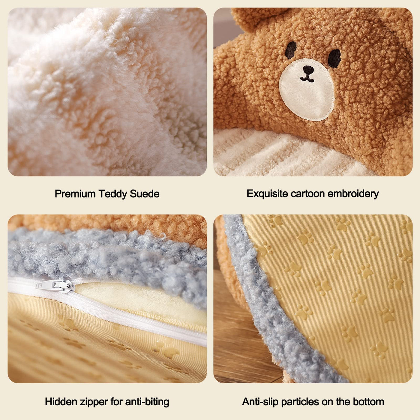 Lit Rond pour Animaux de Compagnie pour Chats et Chiots, Lit Chaud et Confortable pour Animaux de Compagnie, Lit pour Chat Amovible et Lavable, Canapé pour Chat pour Chat d'Intérieur et d'Extérieur