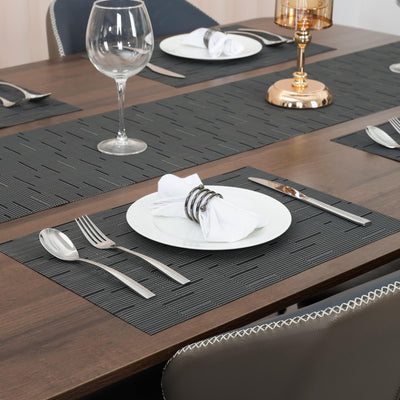 Set de 6 sets de table lavables, sets de table tissés antidérapants résistants à la chaleur