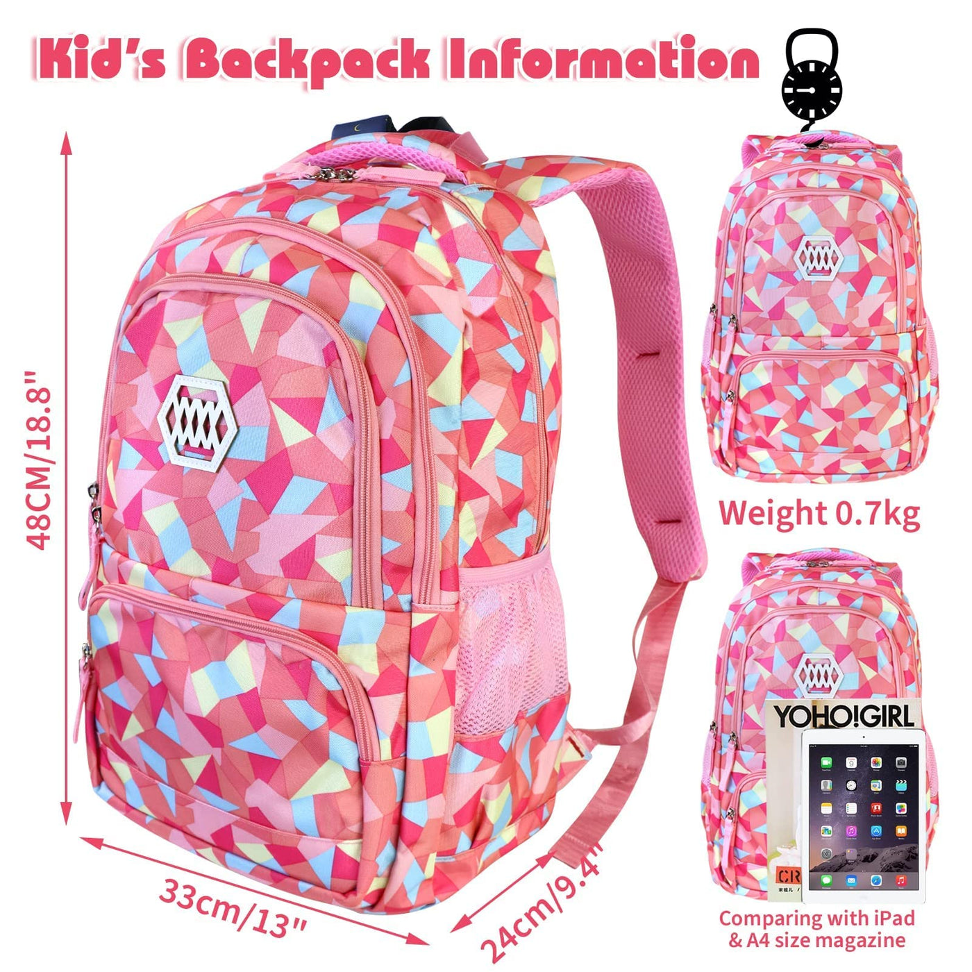 School Backpack Boys School Bags Satchels Ergonomic Children Backpacks