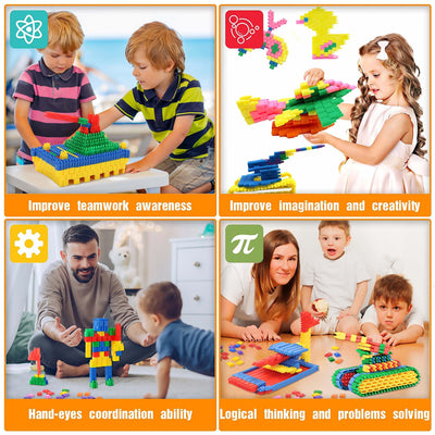 Jeu de blocs de construction pour jouets éducatifs STEM - Blocs de construction pour enfants