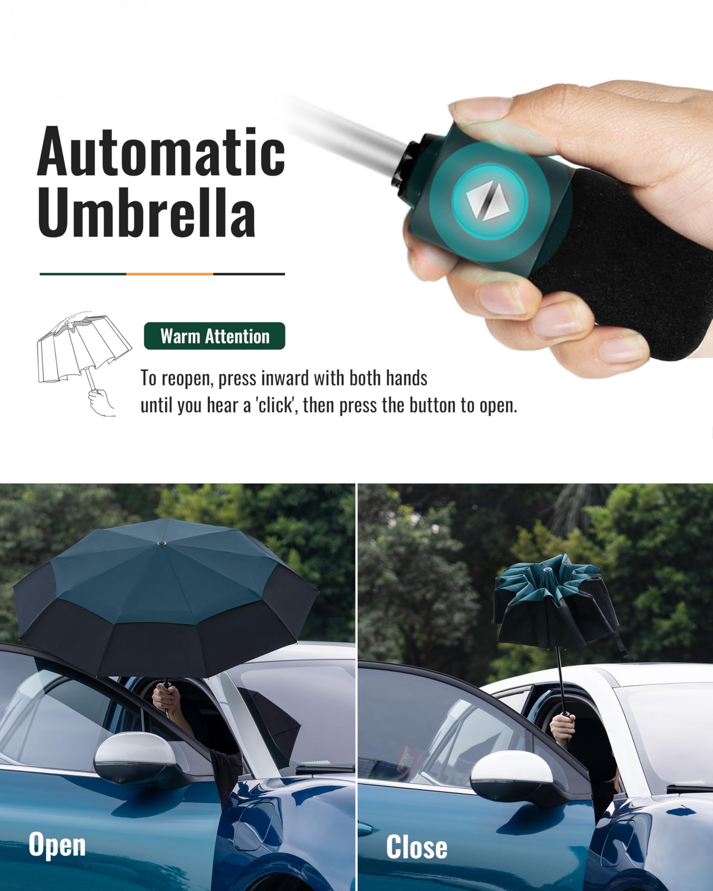 Parapluie de Voyage Compact Grand Storm Fes