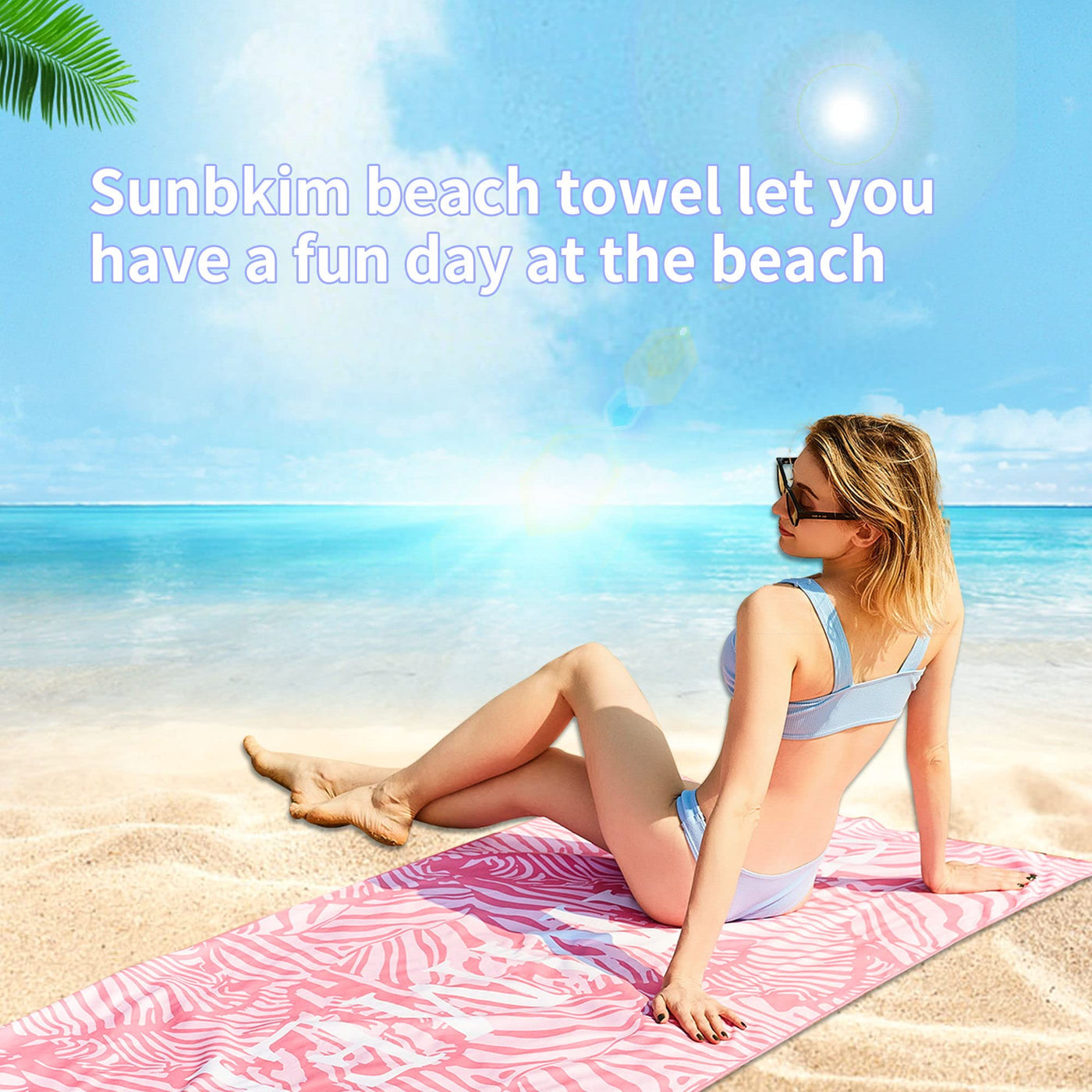 Serviette de plage Large, serviette en microfibre
