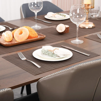 Set de 6 sets de table lavables, sets de table tissés antidérapants résistants à la chaleur