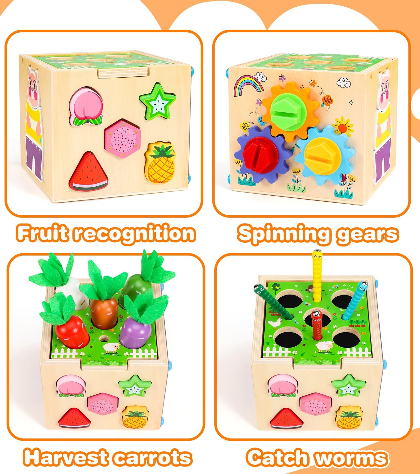 Cubes de motricité Cube d'activité 6 EN 1