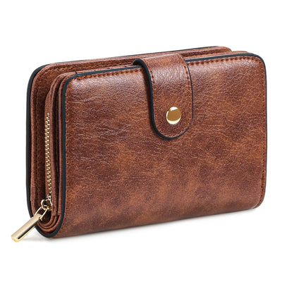 Wallet Zipper with Coin Pocket & RFID Protection