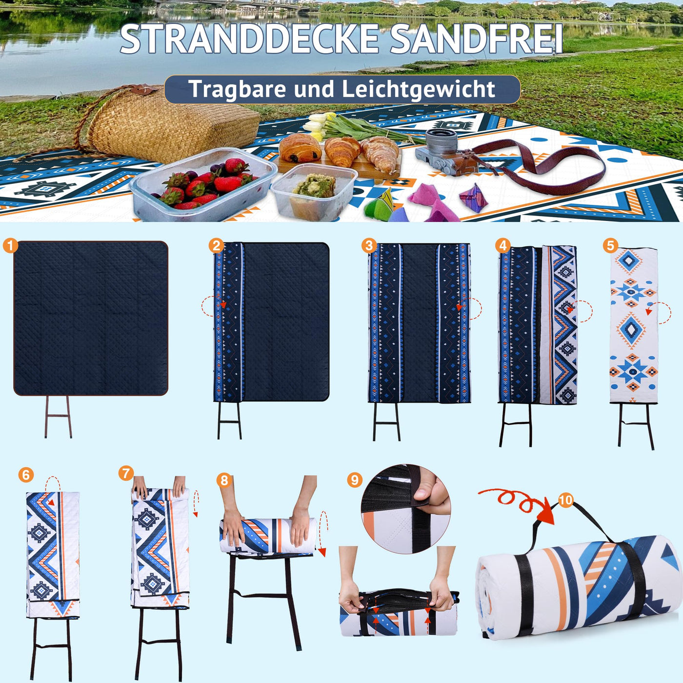 Picnic Blanket Travel Camping Blanket Travel Blanket