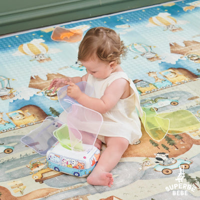 Boîte en tissu jouets d'éveil - Activités éducatives Jouets d'éveil Jouets sensoriels pour bébés