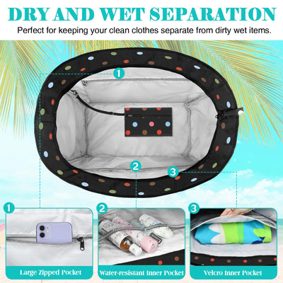 Grand Sac de Plage Léger Sac de Piscine