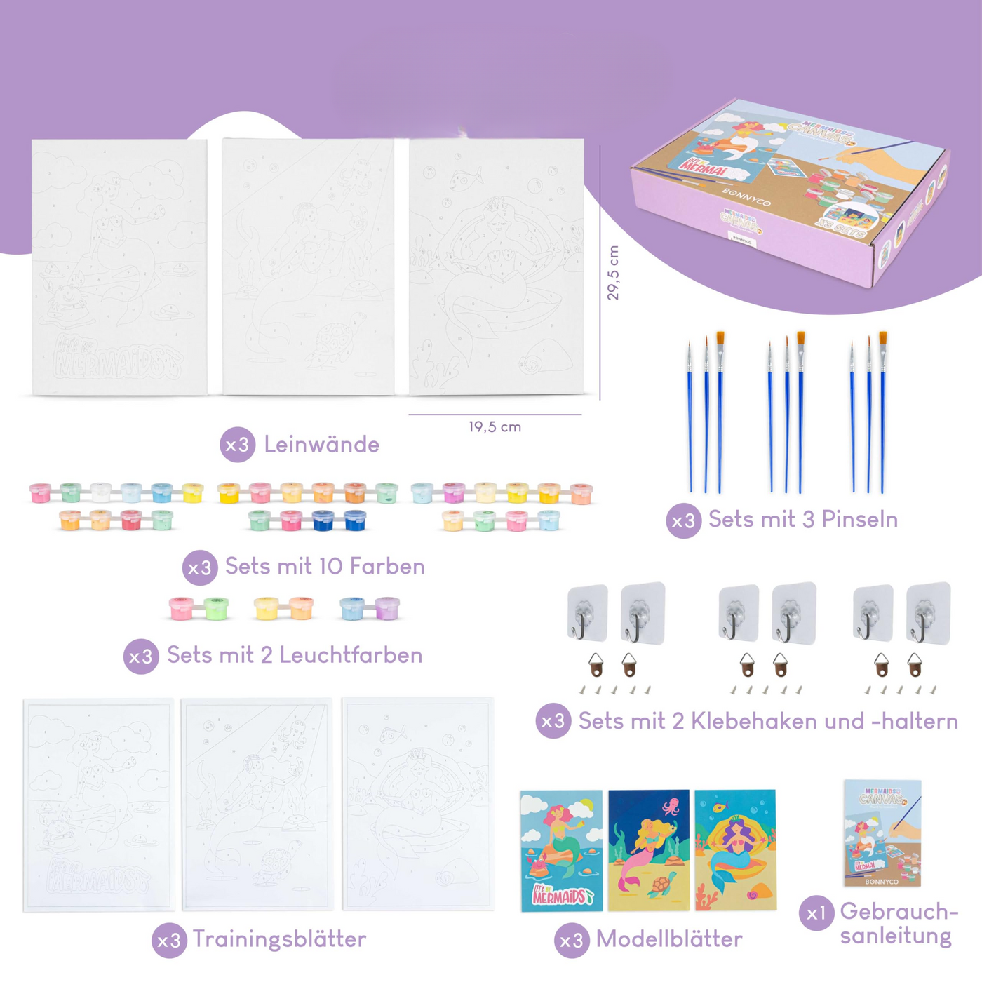 Set créatif de peinture par numéros pour enfants