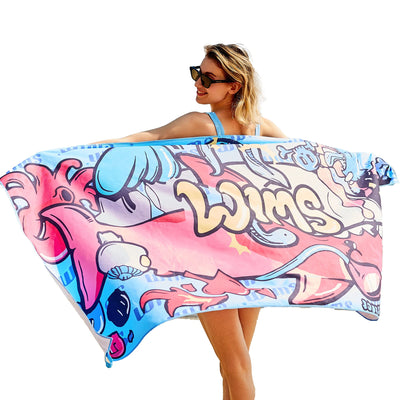 Serviette de plage Large, serviette en microfibre