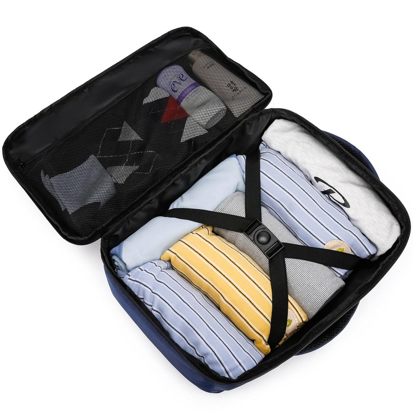 Hand luggage backpack with separate one-inch computer compartment