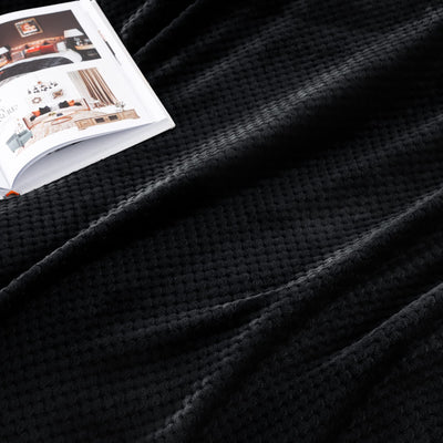Couverture douillette Couverture en polaire super douce et chaude pour le canapé et le lit avec motif gaufré, couverture douillette et confortable