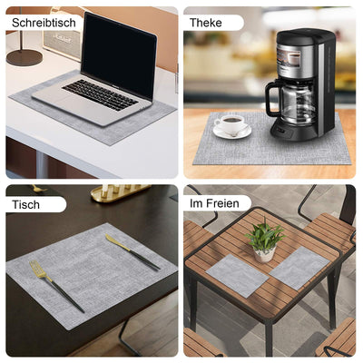 Set de 6 sets de table lavables, sets de table imperméables, beaux sets de table