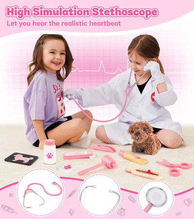 Vet Toy Kids With Plush Dog High Simulation Stethoscope Role Play Kids