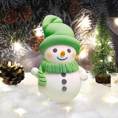 Build a Snowman Kit with clay and children's Clear Slime