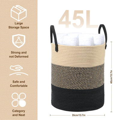 Panier à linge en coton Tissépanier à linge en coton Tissé