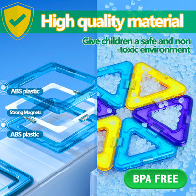 Jeu de blocs magnétiques Blocs magnétiques STEM