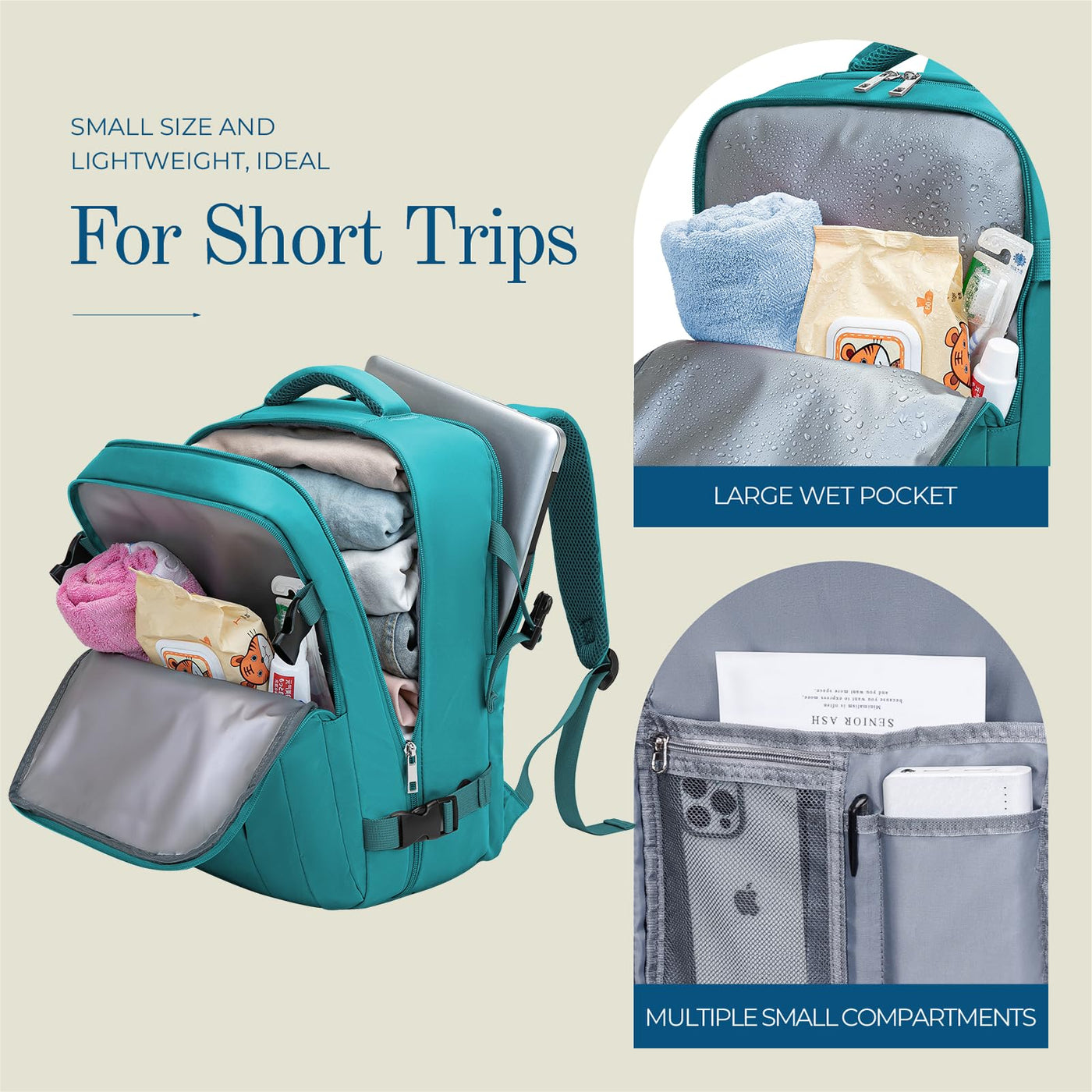 Bagages à main Sac à dos Sac à dos de voyage Bagages de cabine