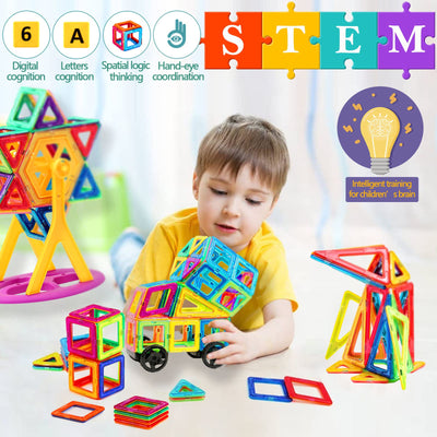 Jeu de blocs magnétiques Blocs magnétiques STEM
