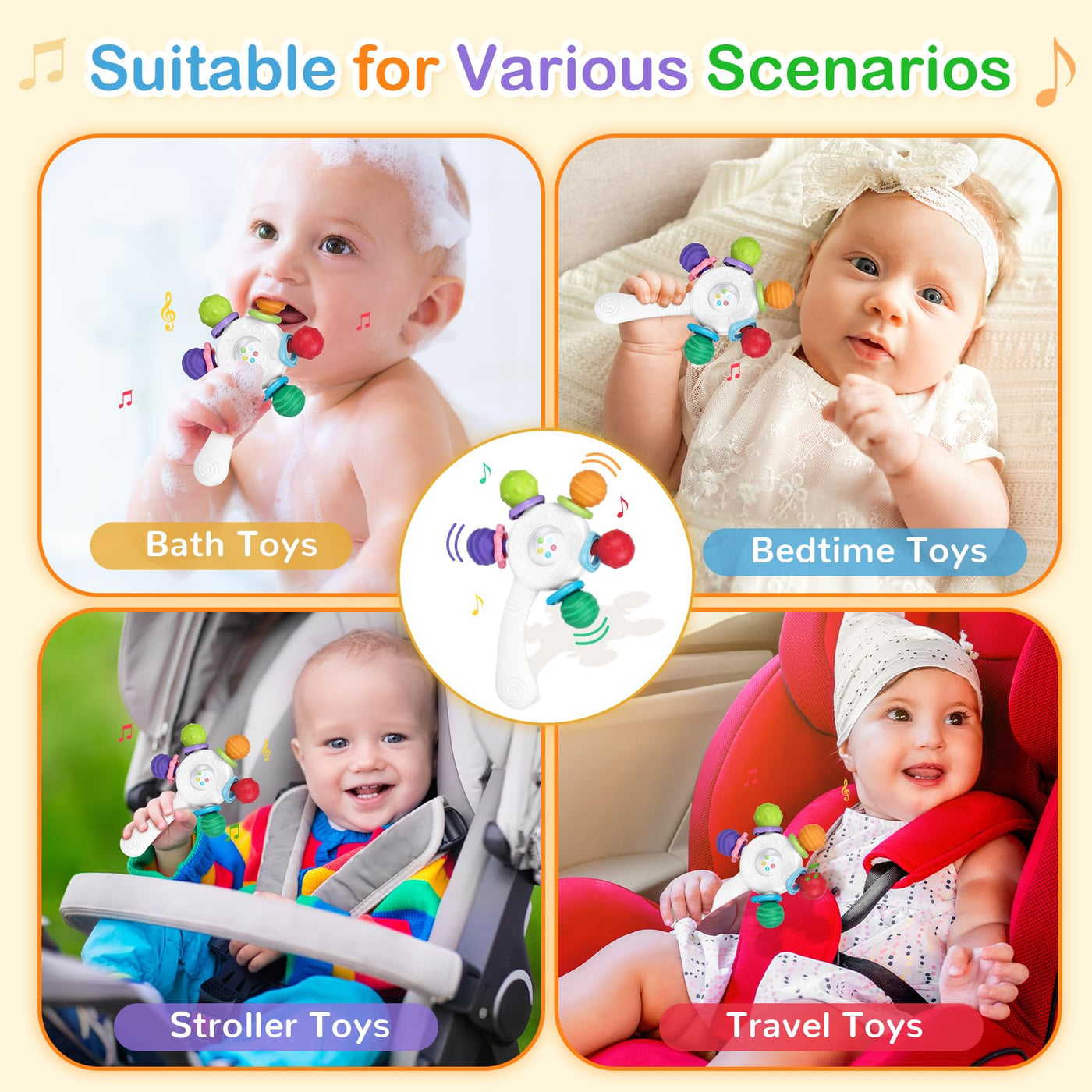 Hochet de qualité - anneau de dentition - BPA