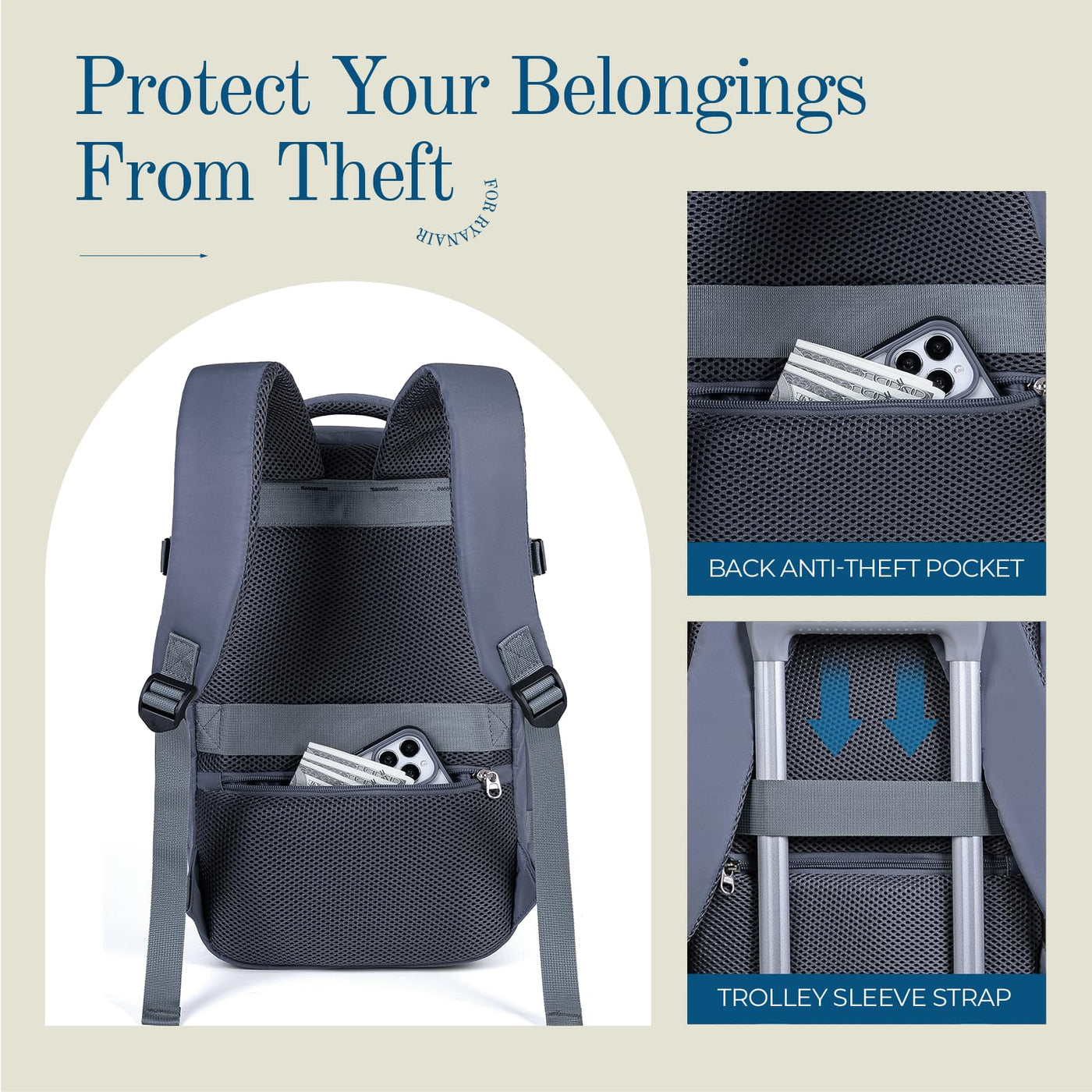 Bagages à main Sac à dos Sac à dos de voyage Bagages de cabine