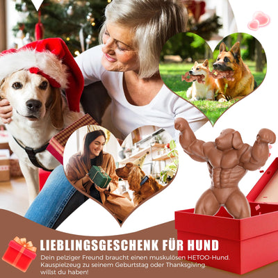 Jouet pour chien pour les mâcheurs agressifs, jouet à mâcher indestructible pour les grands chiens, jouet robuste pour les dents du chien, jouet en nylon nettoyant pour les chiens de taille moyenne et grande (Muscle).