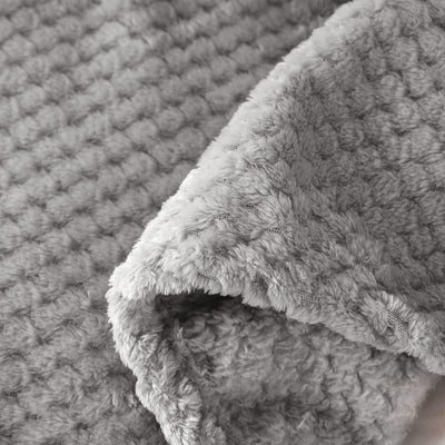 Couverture douillette Couverture en polaire super douce et chaude pour le canapé et le lit avec motif gaufré, couverture douillette et confortable