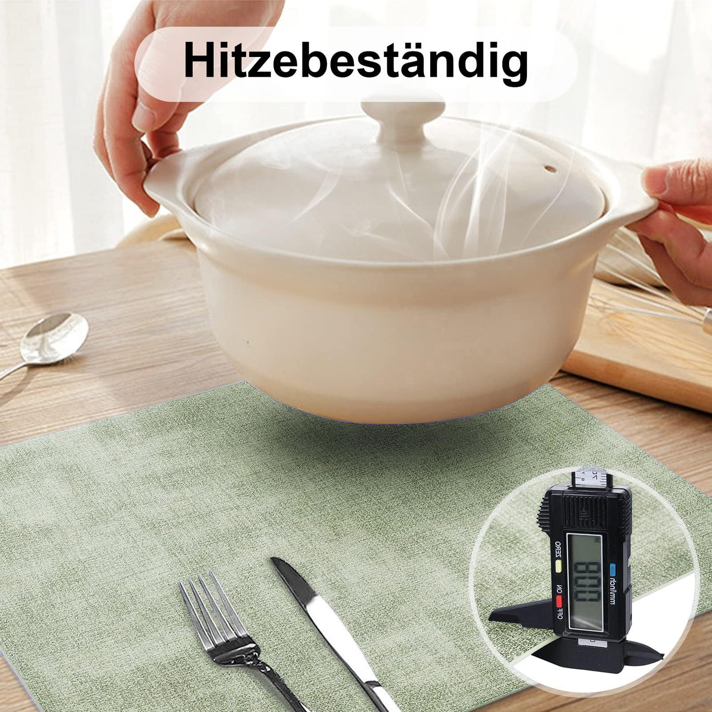 Set de 4 sets de table lavables, sets de table imperméables, beaux sets de table