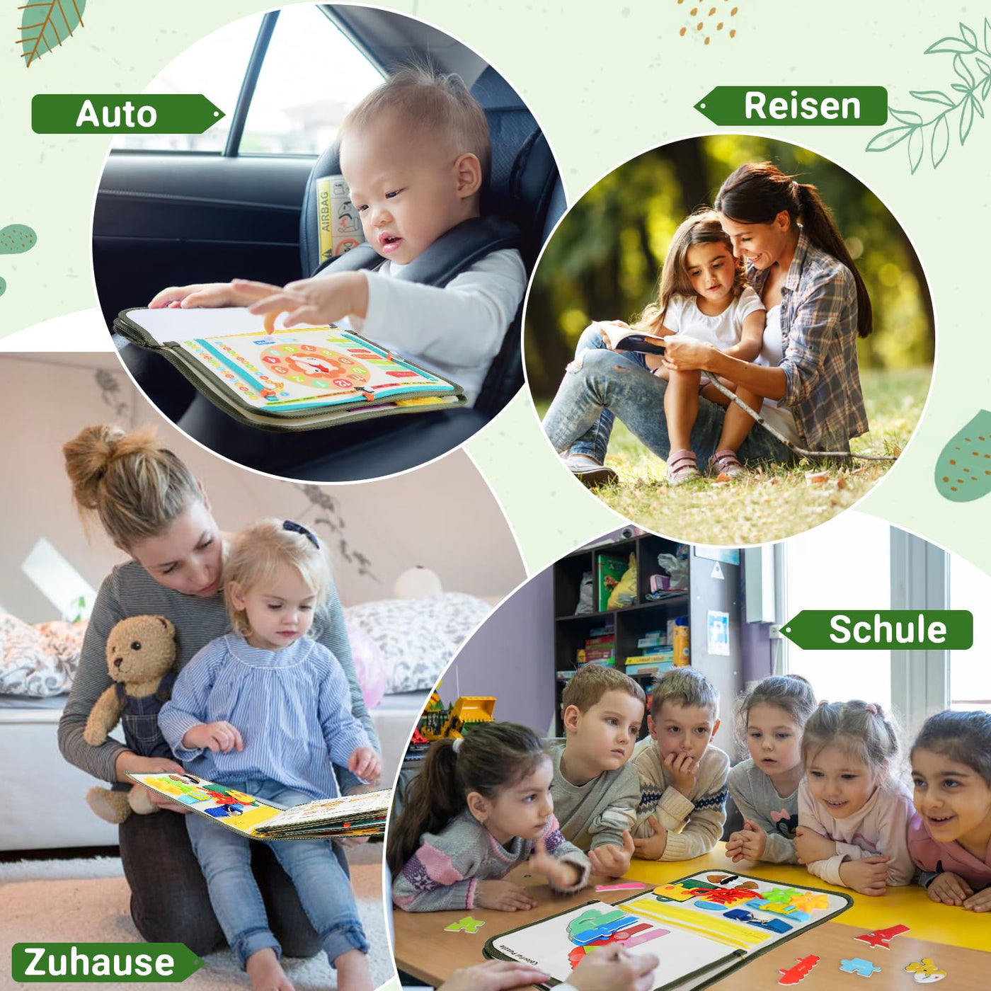 Busy Board 8 in 1 Toy Activity Board Motor Toys & Educational Toys