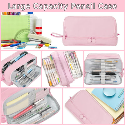 Pencil case Large with 3+1 compartments Large capacity pencil case teen pencil case