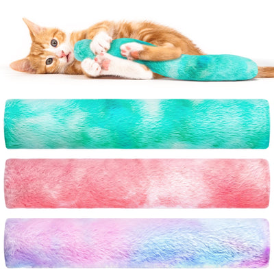 Jouet Pour Chat à L'Herbe à Chat 3 Pièces, Ensemble de jouets Pour Chat, Coussin Pour Chat avec Coussin de Valériane pour Chats à l'Herbe à Chat Coussin Câlin En Peluche, Jouet Apaisant Doux Et Moelleux pour Animaux de Compagnie
