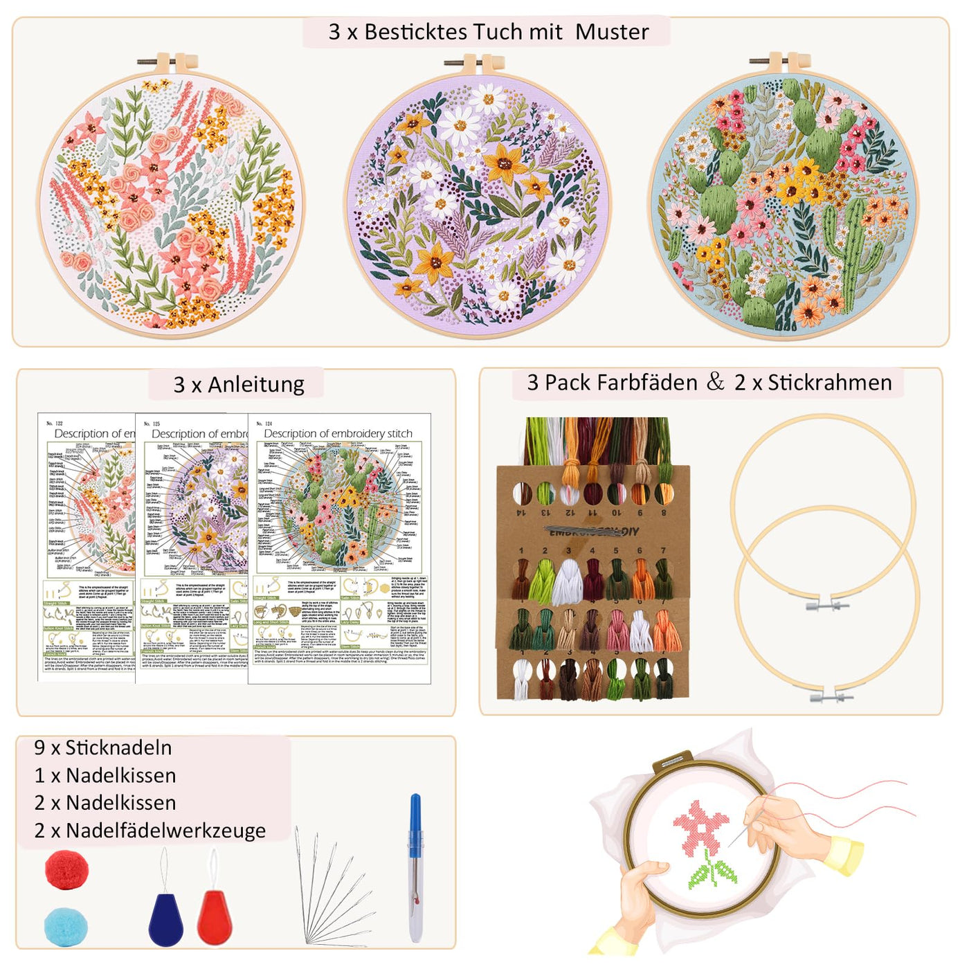 Kit de broderie pour débutants