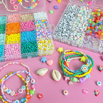 Glasperlen Set, Pastell Perlen Set, Diy Schmuckset