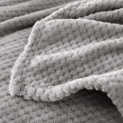 Couverture douillette Couverture en polaire super douce et chaude pour le canapé et le lit avec motif gaufré, couverture douillette et confortable