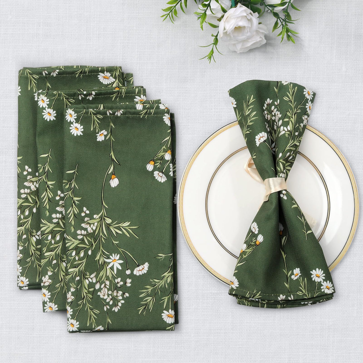 Napkins ensemble de 6, cloth napkins